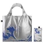 Loqi Bag The Great Wave Silver Metallic by Hokusai 