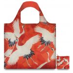 LOQI Museum Collection Shopper Woman´s Haori With White and Red Cranes